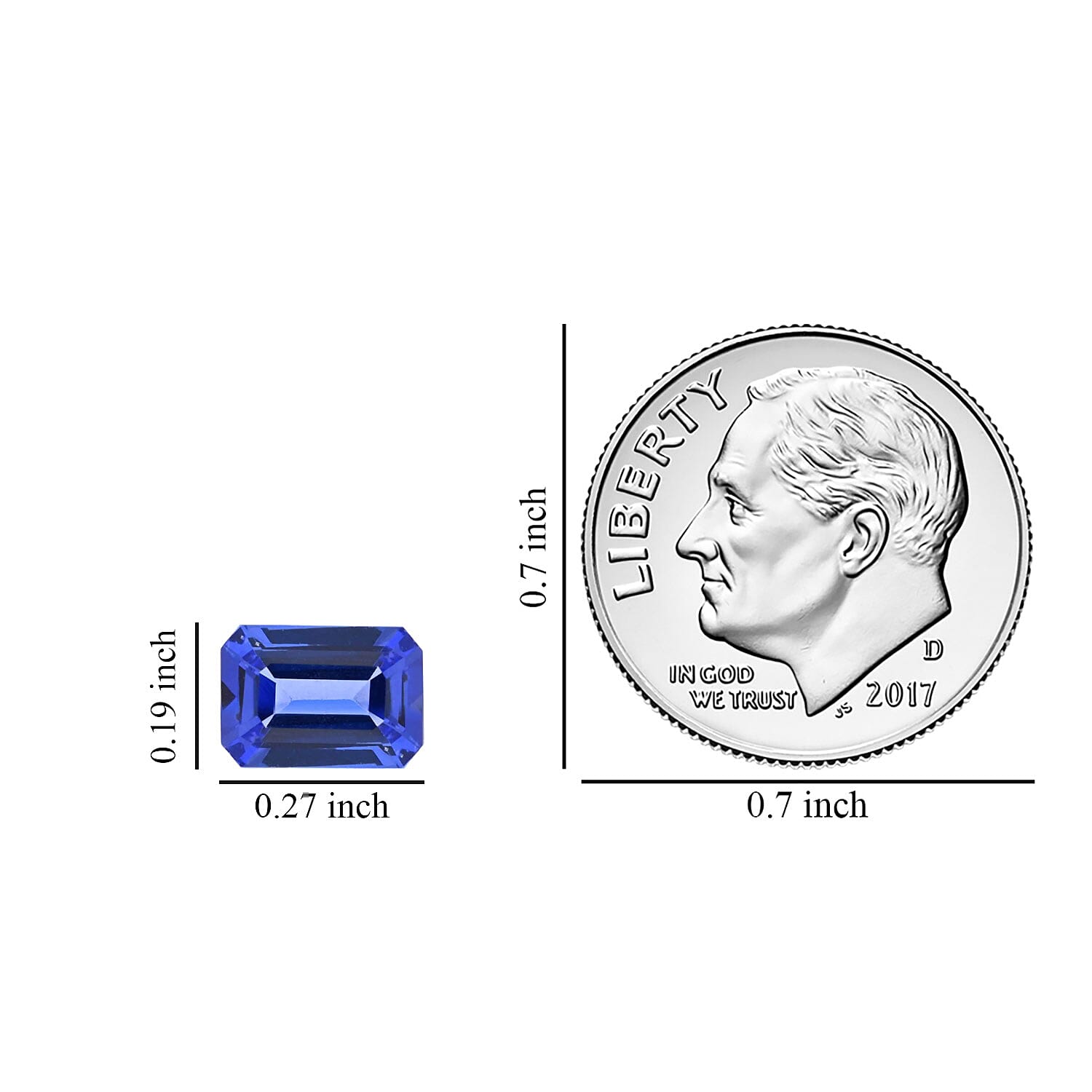 Certified and Appraised AAAA Tanzanite Set of 2 (Oct 7x5 mm) 2.00 ctw
