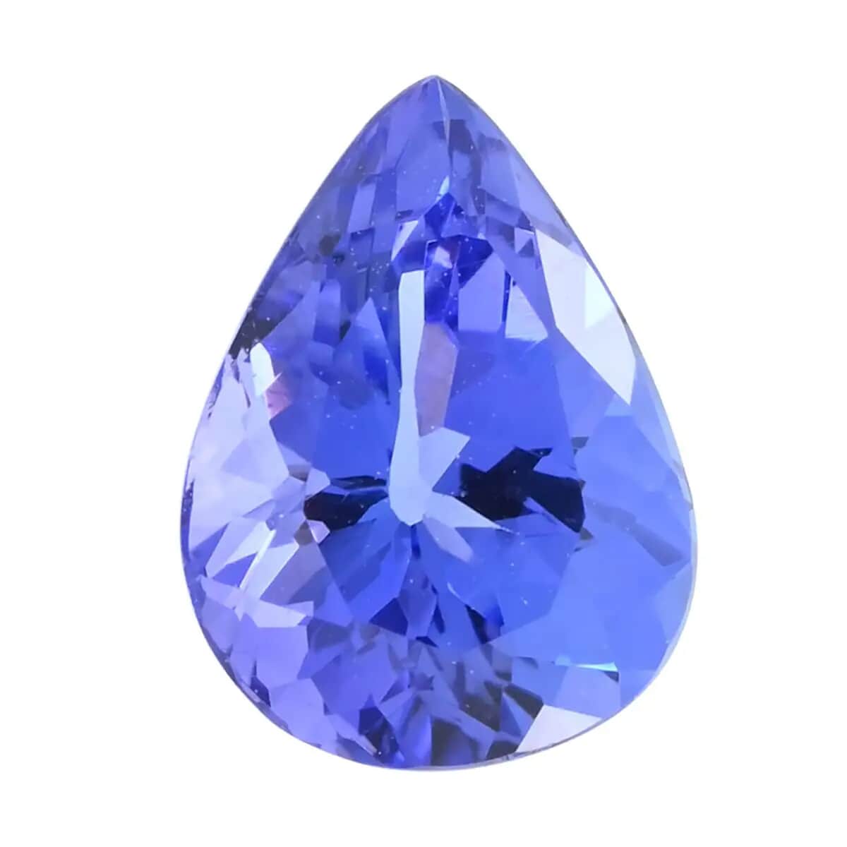Certified & Appraised AAAA Tanzanite Set of 2 (Pear 8x6 mm) 2.00 ctw image number 1