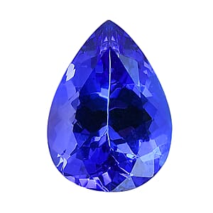 Certified & Appraised AAAA Tanzanite Set of 2 (Pear 8x6 mm) 2.00 ctw