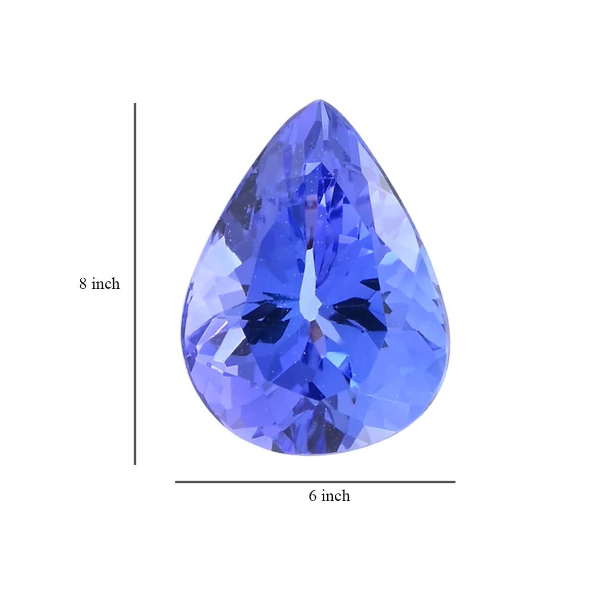 Certified & Appraised AAAA Tanzanite Set of 2 (Pear 8x6 mm) 2.00 ctw image number 5