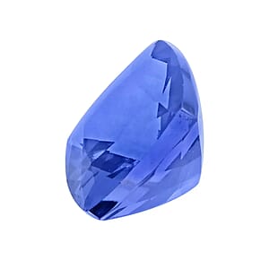 Certified & Appraised AAAA Tanzanite Set of 2, Cushion Shaped Loose Tanzanite 2.00 ctw Set For Earrings Ring Necklace Making, Loose Gemstone Set For Jewelry (Cush 6 mm)