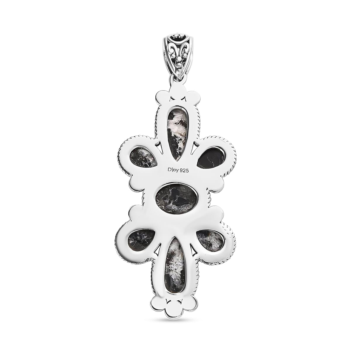 Artisan Crafted White Buffalo 7.65 ctw Pendant without Chain in Sterling Silver