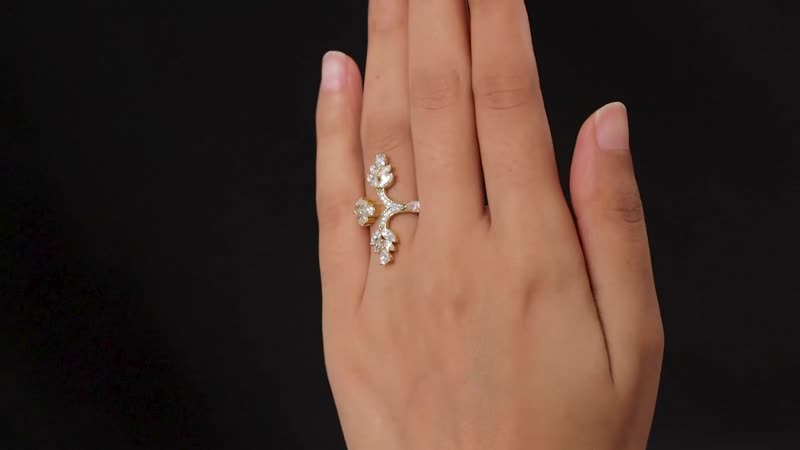 Moissanite Ring in Vermeil YG Over Sterling Silver (Size 6.0) 1.90 ctw