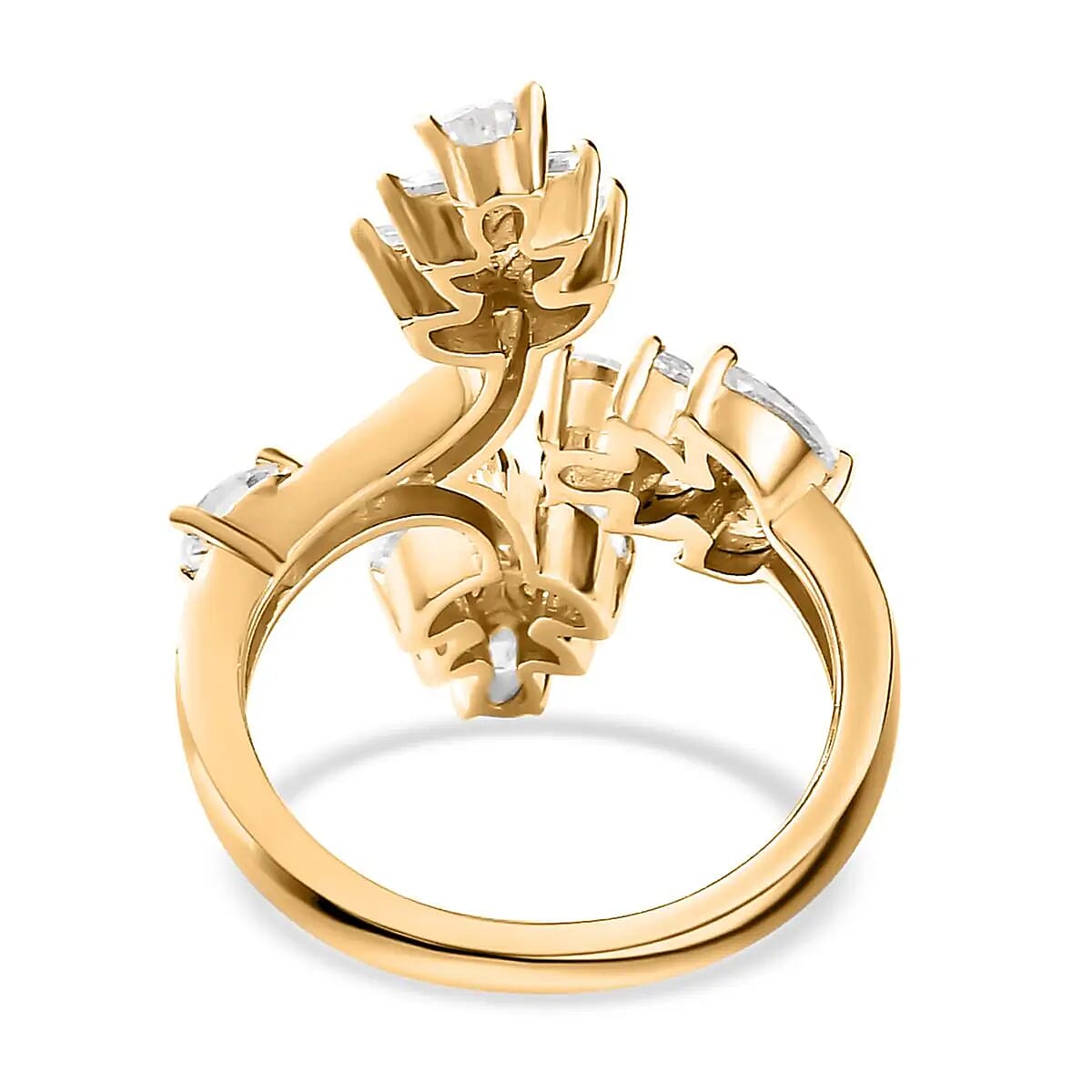 Moissanite Ring in Vermeil YG Over Sterling Silver (Size 6.0) 1.90 ctw image number 5