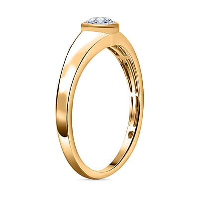 Lab Grown Diamond G-H VS 0.50 ctw Ring in 14K Yellow Gold (Size 8.0)
