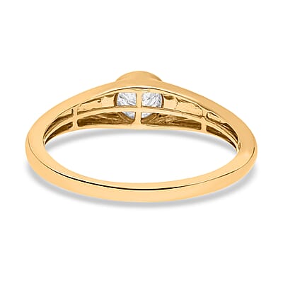Lab Grown Diamond G-H VS 0.50 ctw Ring in 14K Yellow Gold (Size 8.0)