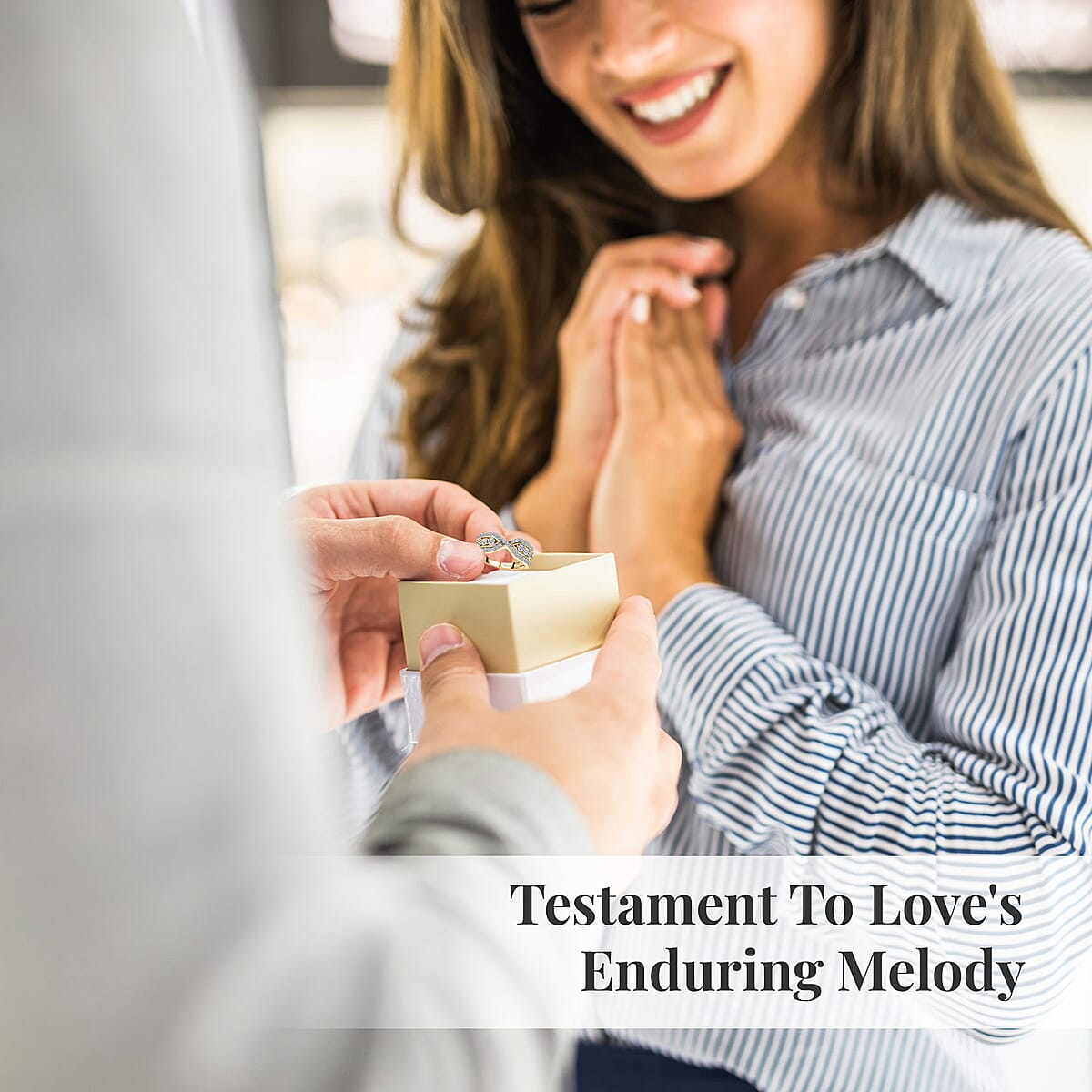 Moissanite Ring in Platinum Over Sterling Silver (Size 7.0) 0.50 ctw image number 6