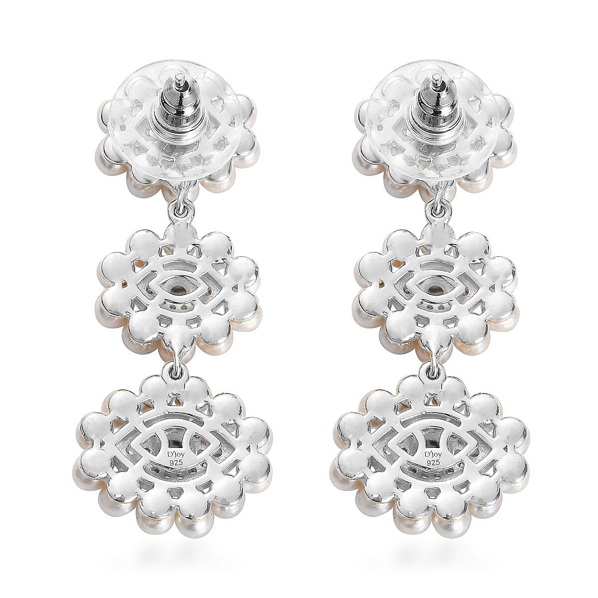 London Blue Topaz and Multi Gemstone Evil Eye Protector Earrings in Platinum Over Sterling Silver 2.00 ctw image number 3