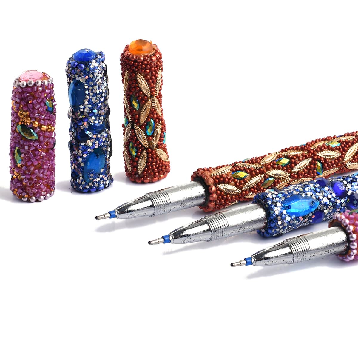 Set of 20 Multi Color Beaded Pen image number 4