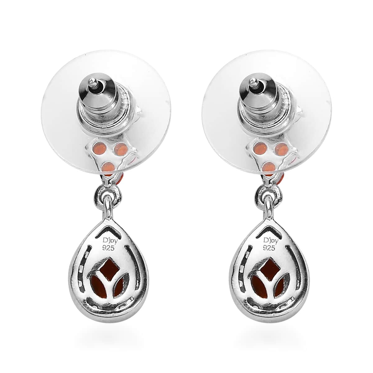 Fire Rose popular Earrings (Silver/Zircon)