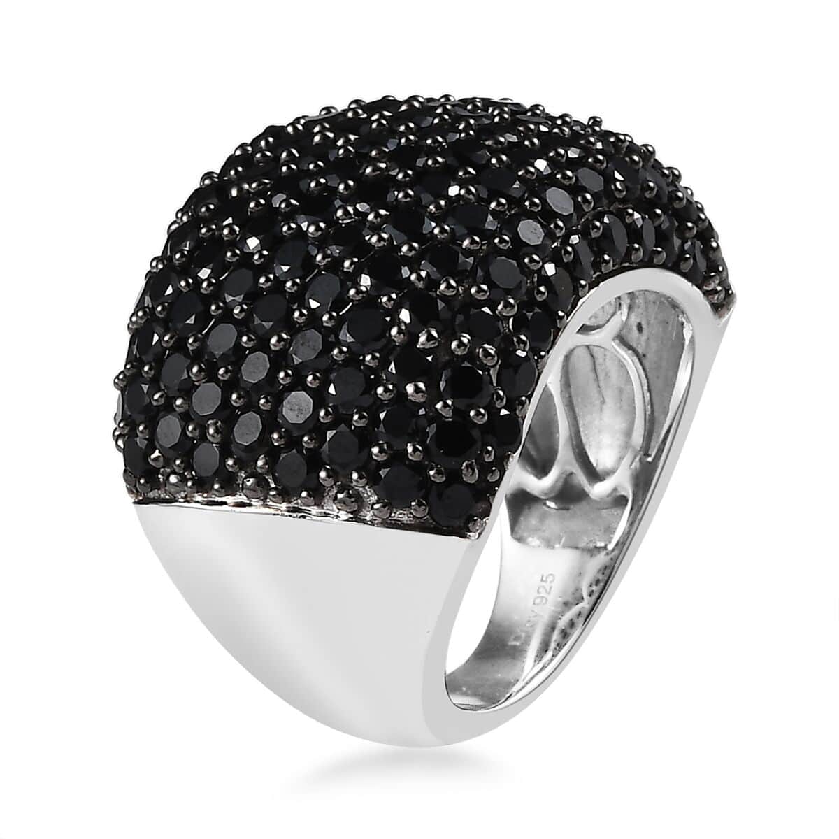 Black spinel dome deals ring