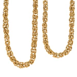 Byzantine Chain Necklace in 22K Yellow Gold 13.71 Grams 20 Inches