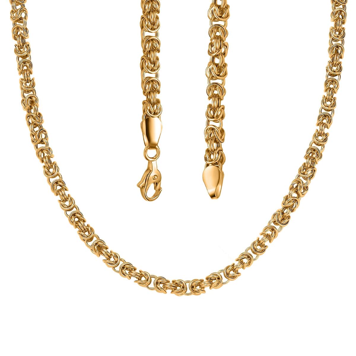 Byzantine Chain Necklace in 22K Yellow Gold 13.71 Grams 20 Inches image number 4