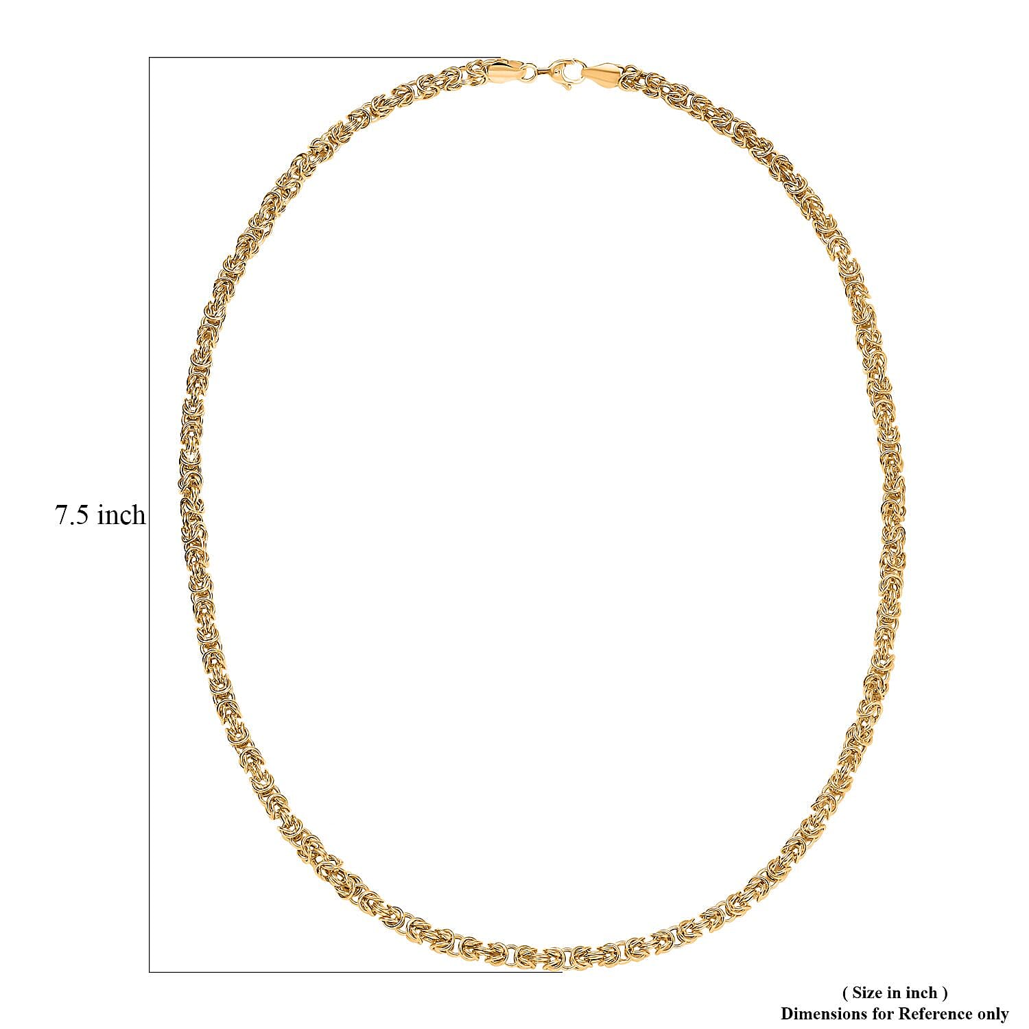 Buy Byzantine Chain Necklace in 22K Yellow Gold 13.71 Grams 20