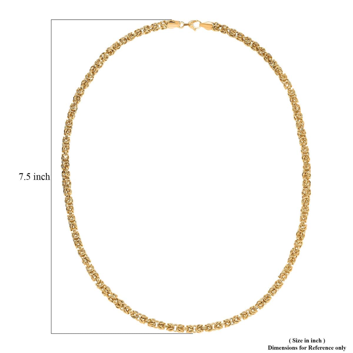 Byzantine Chain Necklace in 22K Yellow Gold 13.71 Grams 20 Inches image number 6