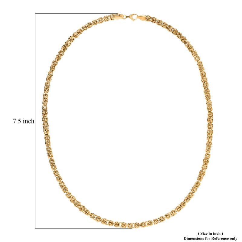 Byzantine Chain Necklace in 22K Yellow Gold 13.71 Grams 20 Inches