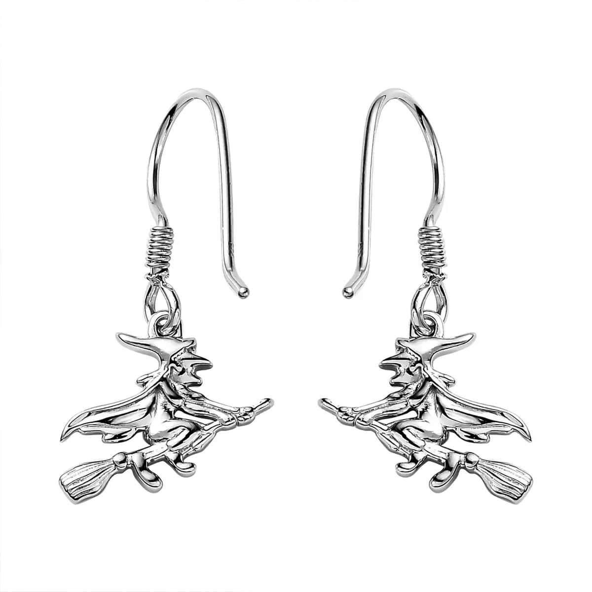 Platinum Over Sterling Silver Dangle Earrings (3.50 g) image number 0