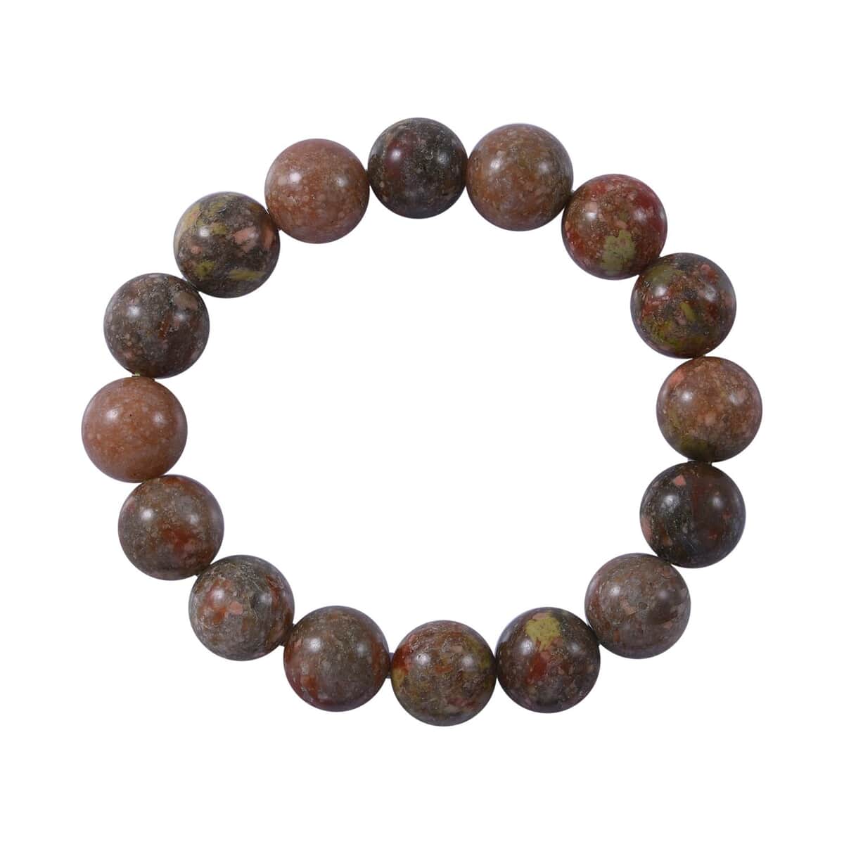 Autumn Jasper 8mm 200.00 ctw Beaded Stretch Bracelet image number 0