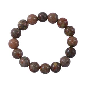 Autumn Jasper 8mm 200.00 ctw Beaded Stretch Bracelet