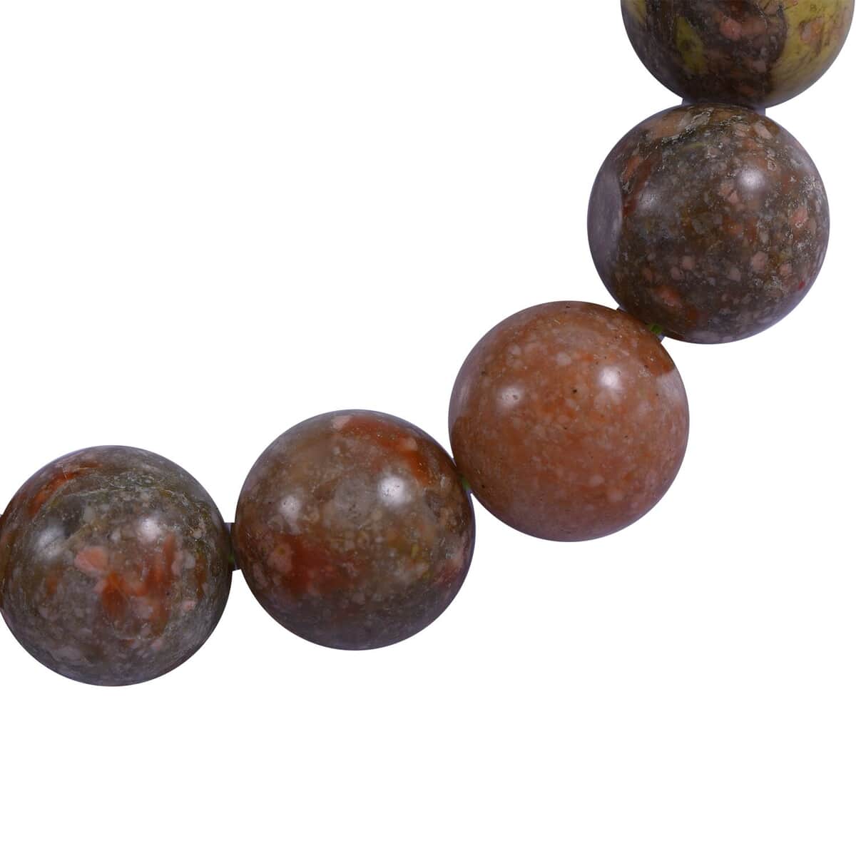 Autumn Jasper 8mm 200.00 ctw Beaded Stretch Bracelet image number 2