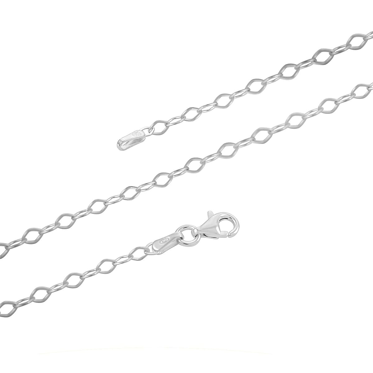 Sterling Silver Necklace 24 Inches 2.60 Grams image number 3