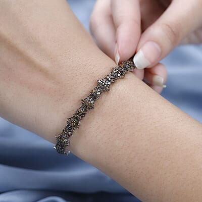 Red Diamond Bracelet in Platinum Over Sterling Silver (7.25 In) 5.00 ctw
