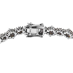 Red Diamond Bracelet in Platinum Over Sterling Silver (7.25 In) 5.00 ctw