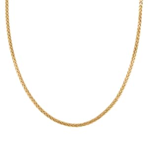 10K Yellow Gold 2.5mm Palma Chain Necklace 18 Inches 5.10 Grams