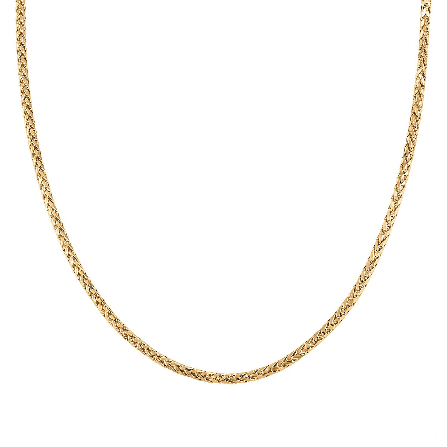 10K Yellow Gold 2.5mm Palma Chain Necklace 20 Inches 5.70 Grams