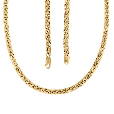 10K Yellow Gold 2.5mm Palma Chain Necklace 20 Inches 5.70 Grams
