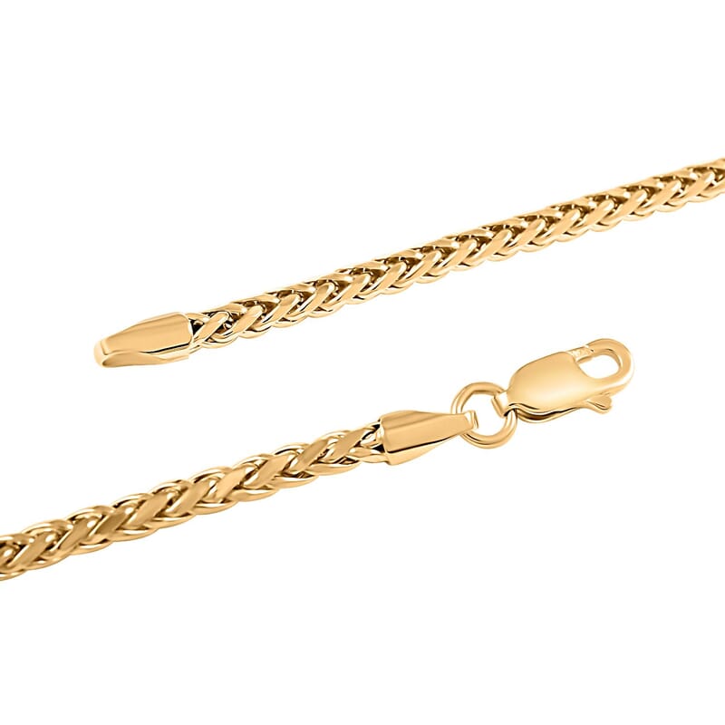 10K Yellow Gold 2.5mm Palma Chain Necklace 22 Inches 6 Grams