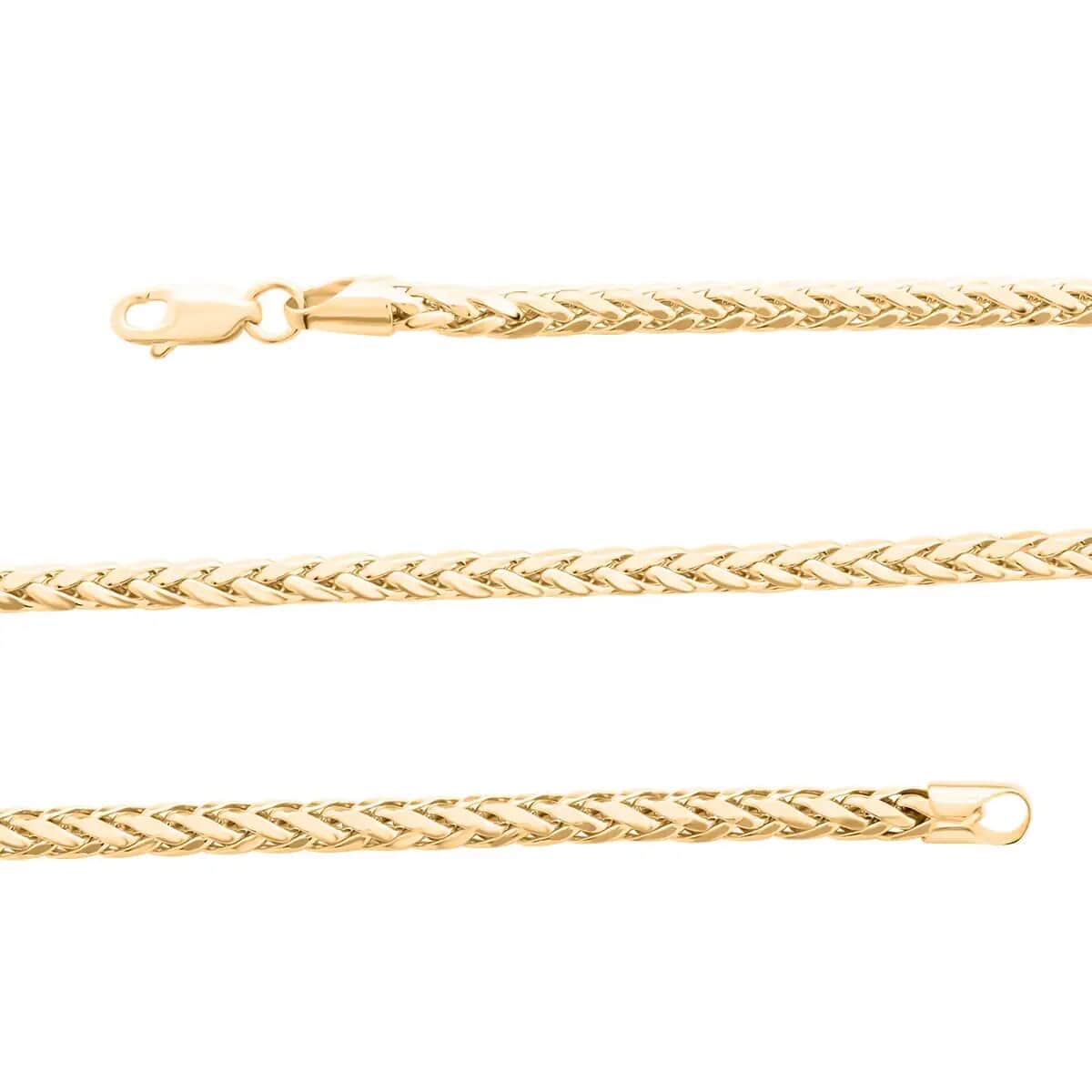 Palma Chain Necklace in 10K Yellow Gold, Gold Palma Necklace, 20 Inch Necklace, Gold Gifts 3mm 8.30 Grams image number 3