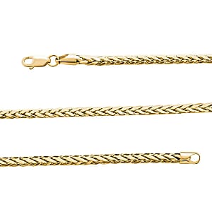 Palma Chain Necklace in 10K Yellow Gold, Gold Palma Necklace, 20 Inch Necklace, Gold Gifts 3mm 8.70 Grams