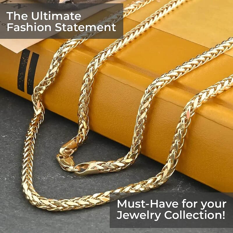 10K Yellow Gold 3mm Palma Chain Necklace (20 Inches) 8.50 Grams