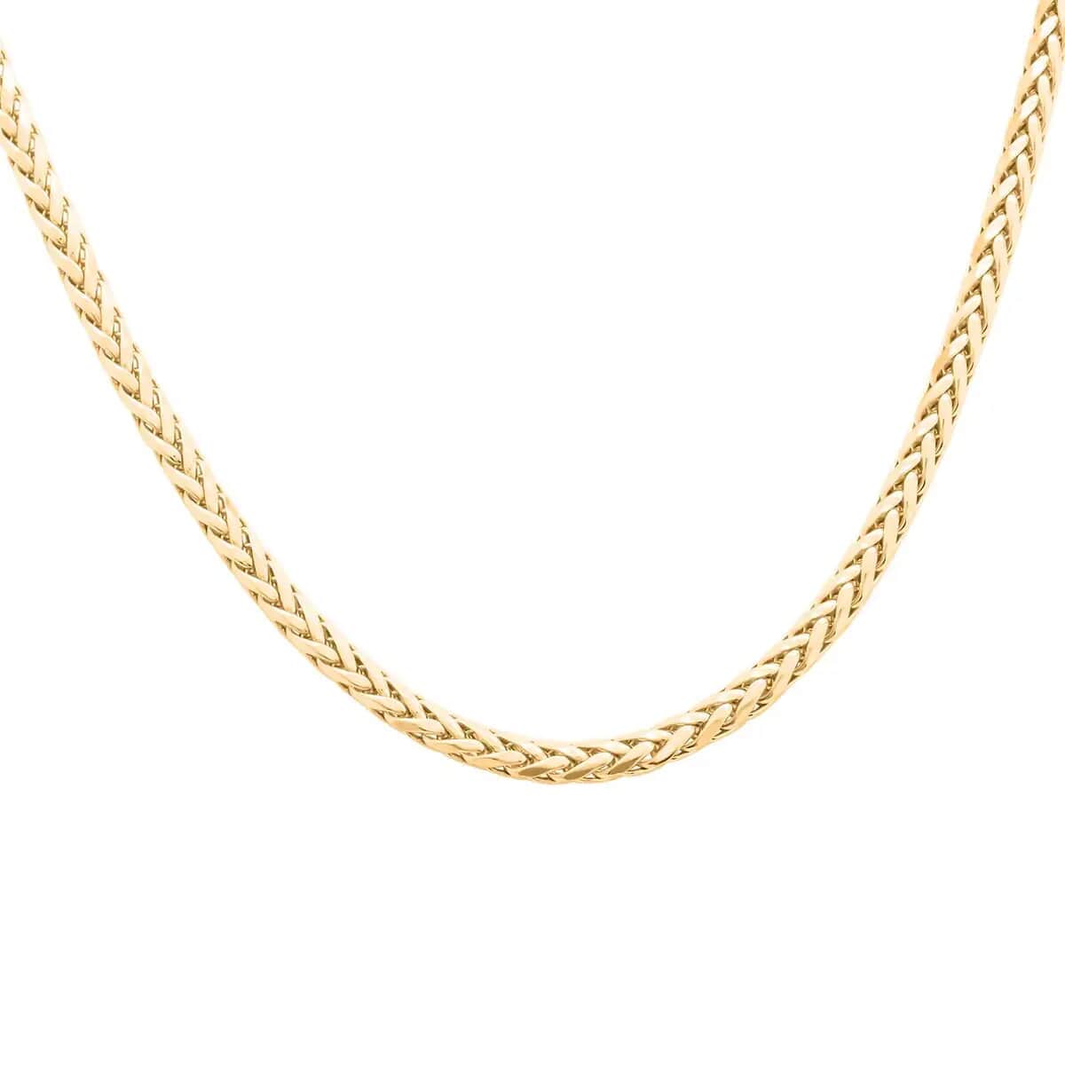 10K Yellow Gold Palma Chain Necklace, Gold Palma Necklace, 22 Inch Necklace, Gold Gifts 3mm 8.90Grams image number 0