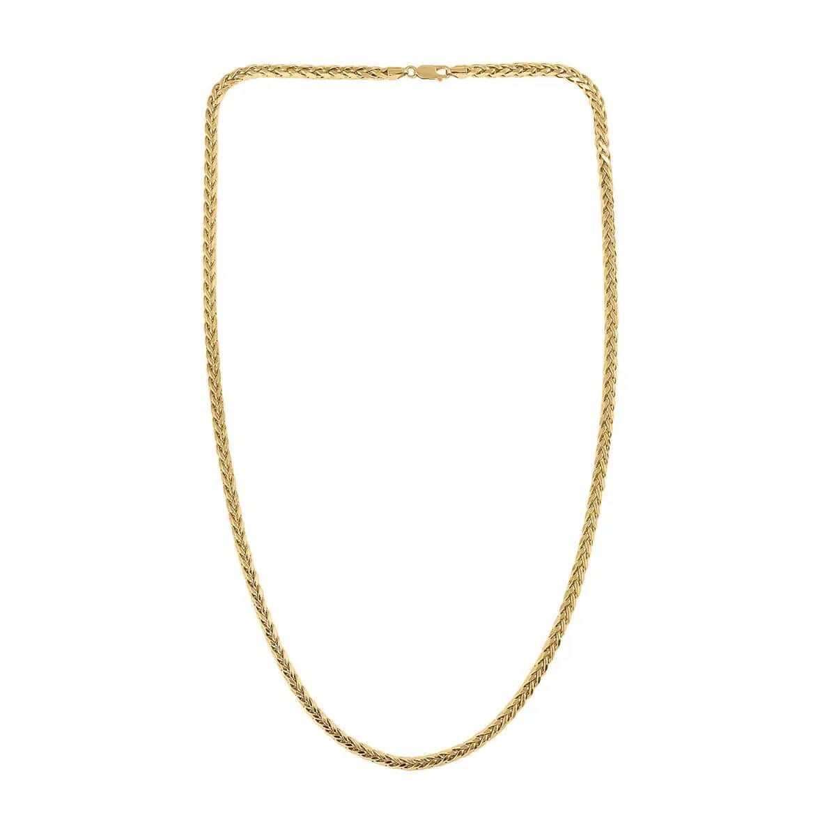 10K Yellow Gold Palma Chain Necklace, Gold Palma Necklace, 20 Inch Necklace, Gold Gifts 3mm 8.50 Grams image number 5
