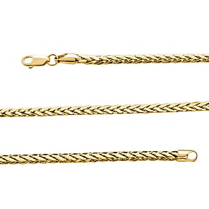 10K Yellow Gold Palma Chain Necklace (24 Inches) (3mm, 10.10 Grams)