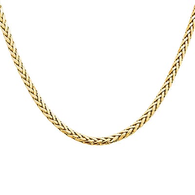 10K Yellow Gold Palma Chain Necklace (24 Inches) (3mm, 10.20 Grams)