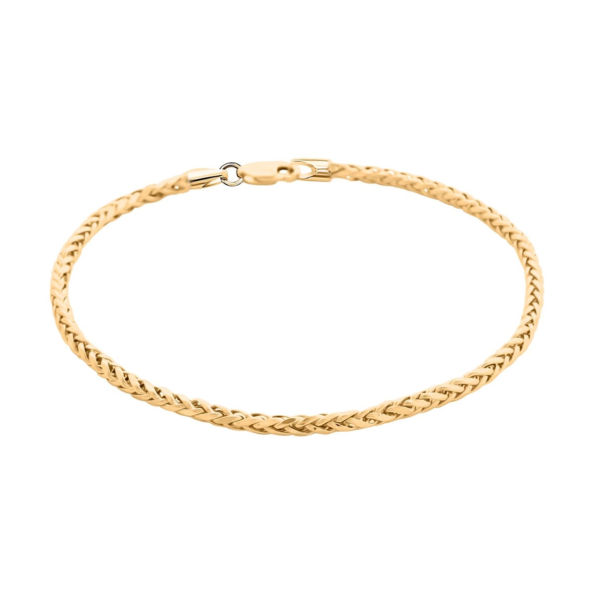 14K Yellow Gold 2.5mm Palma Chain Bracelet (7.50 In) 2.70 Grams image number 0