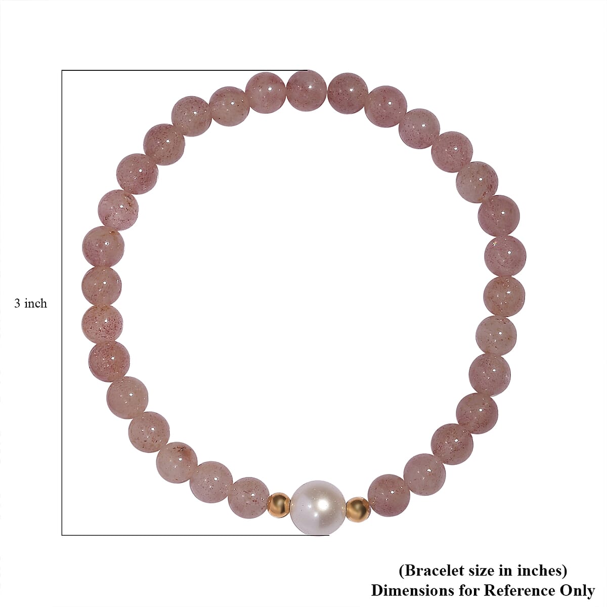 Tanzanian Natronite and Freshwater Pearl Beaded Stretch Bracelet in 14K YG Over Sterling Silver 59.80 ctw image number 4