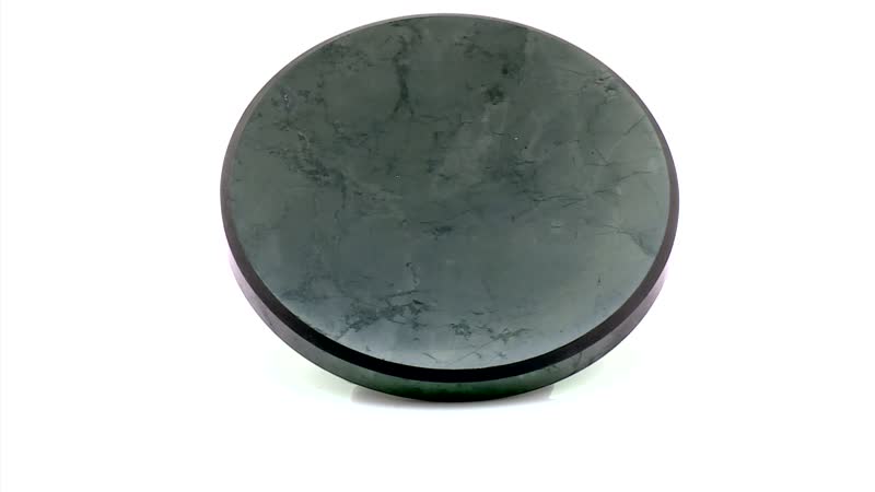 Shungite Plain Round Tile 10cm