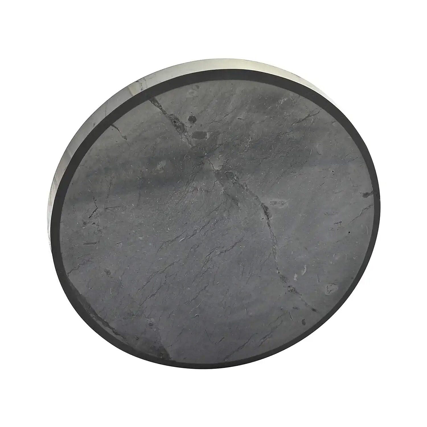 Shungite Plain Round Tile 10cm