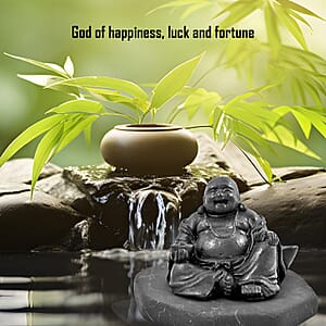 Shungite Hotei Laughing Buddha