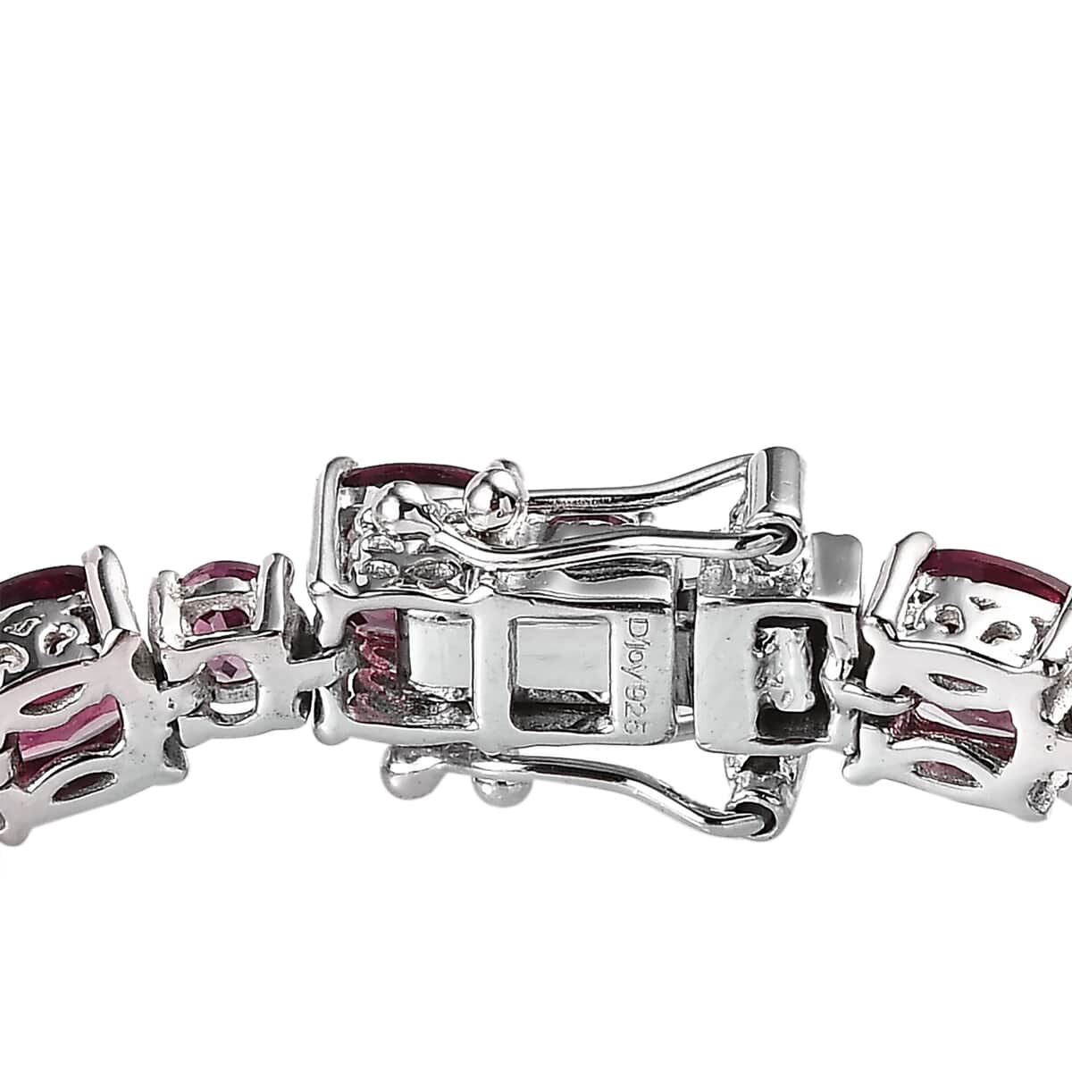 Tanzanian Rhodolite Garnet Bracelet in Platinum Over Sterling Silver (6.50 In) 15.60 ctw image number 3