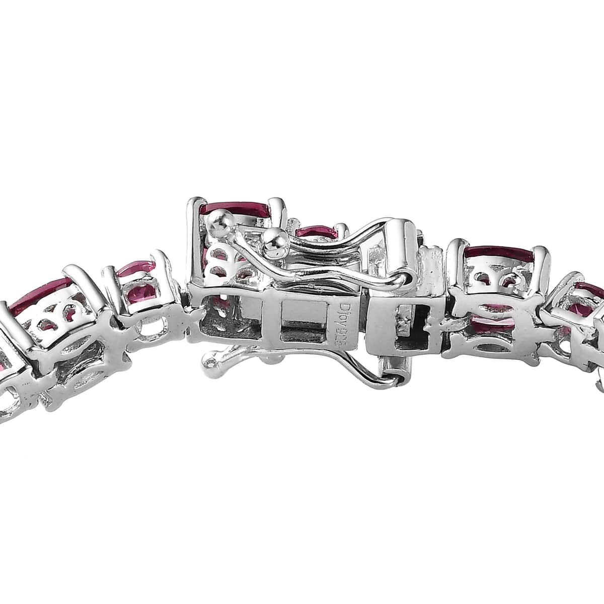 Tanzanian Rhodolite Garnet Bracelet in Platinum Over Sterling Silver (7.25 In) 16.50 ctw image number 3