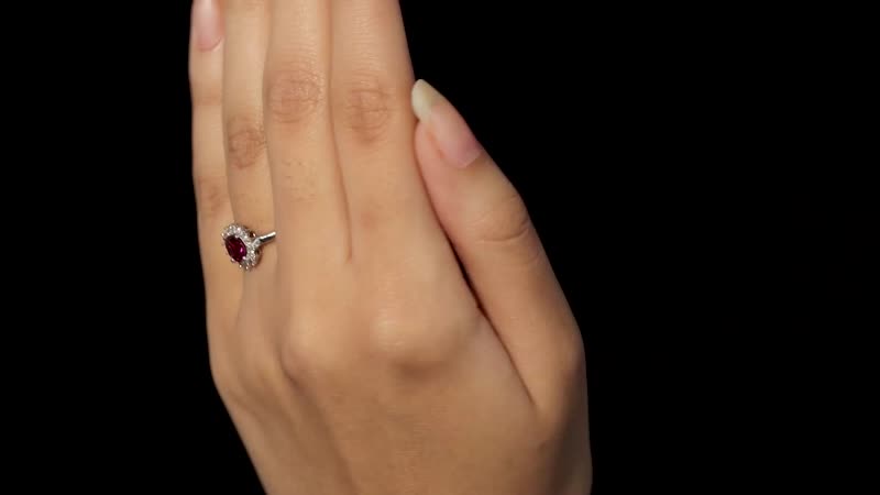 Tanzanian Rhodolite Garnet and White Zircon Sunburst Ring in Platinum Over Sterling Silver 1.40 ctw
