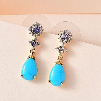 Sleeping Beauty Turquoise / 925 Silver / Vermeil YG - Product card gallery slide 2 (10177193345337)