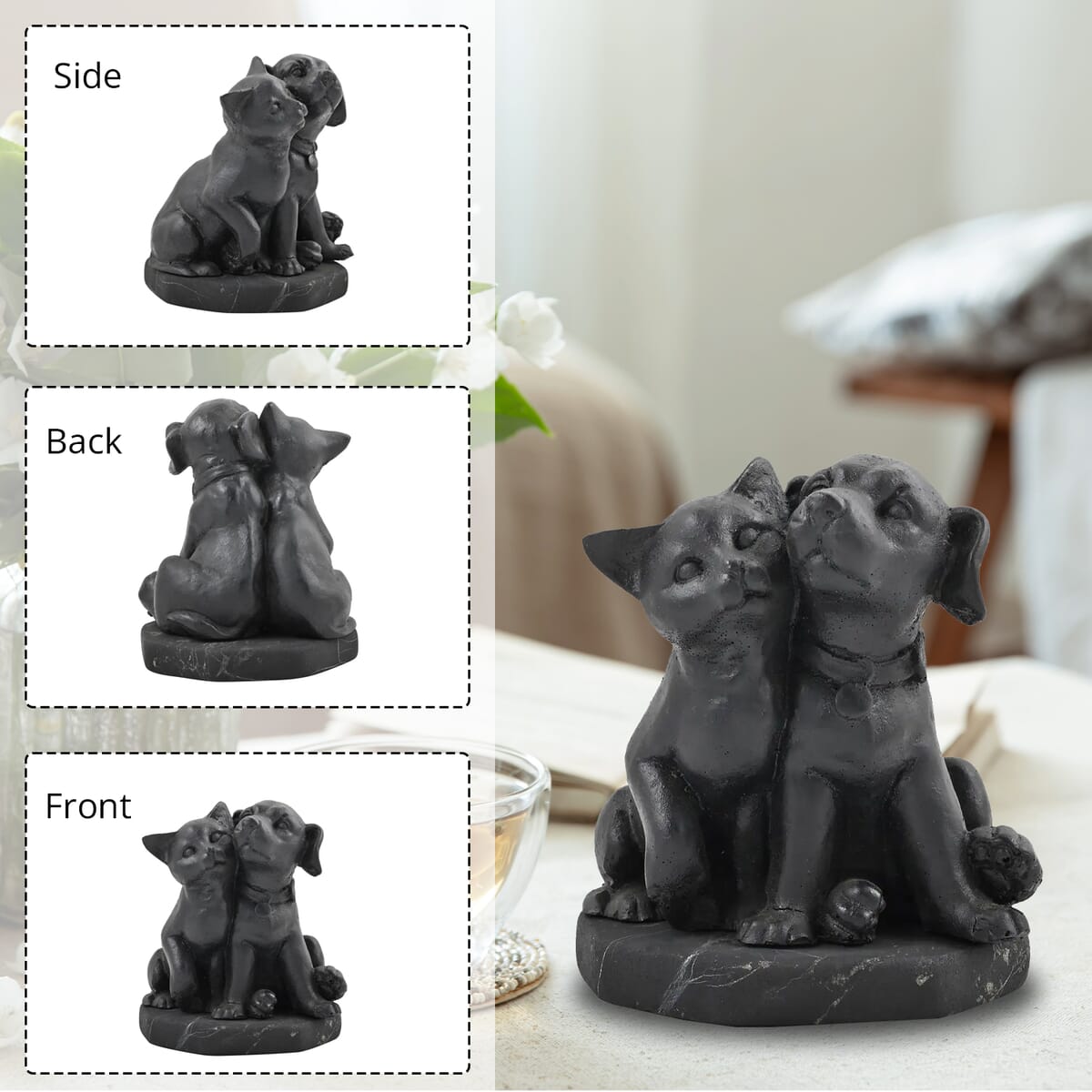 Cat/Dog Shungite Figurine image number 3