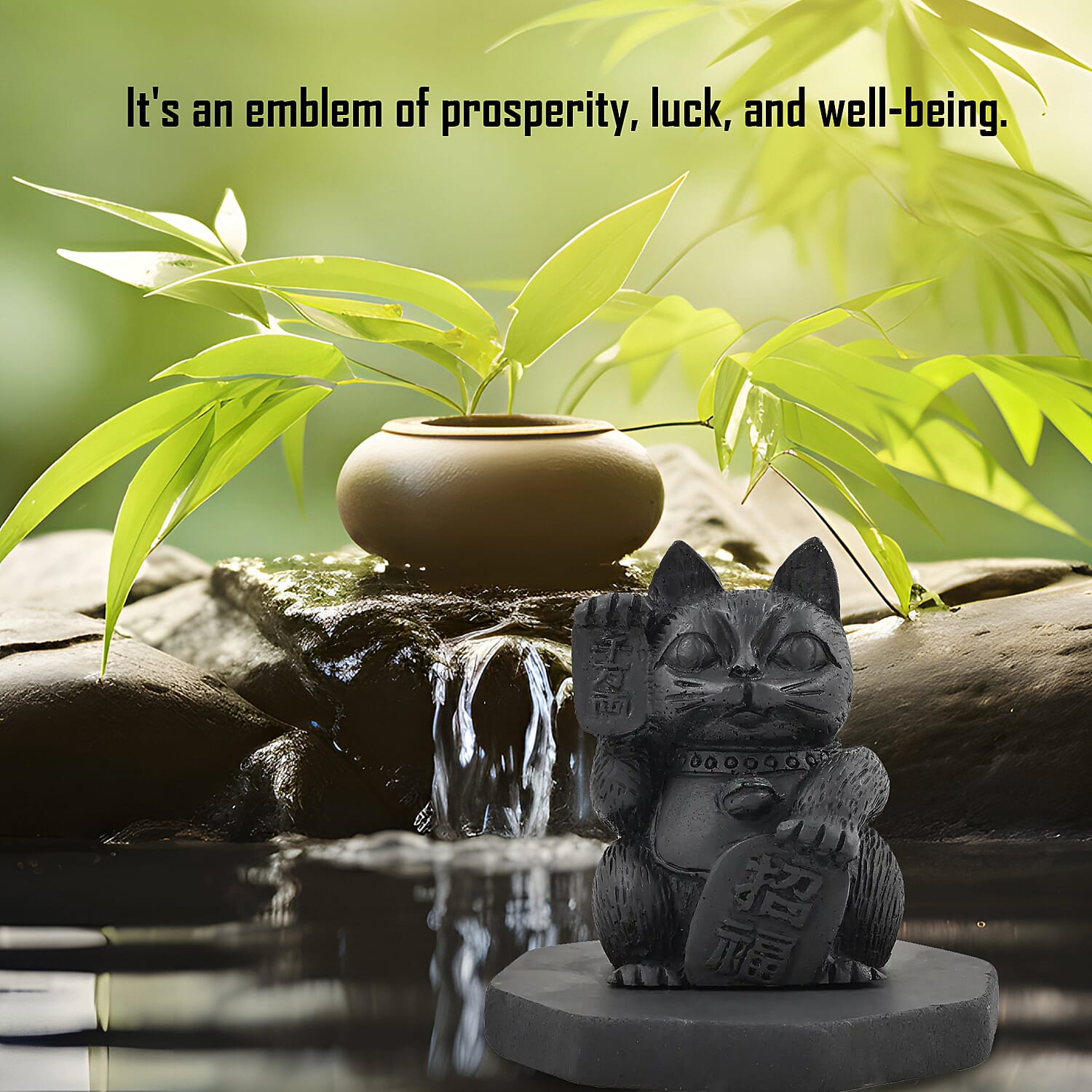 Shungite Maneki Neko