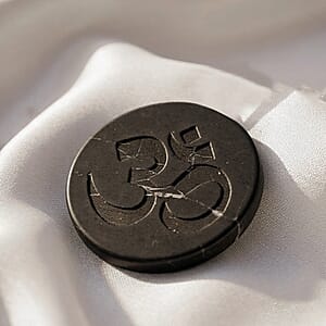 Shungite OM Cellphone Tile 1.25 Approx. 35ctw
